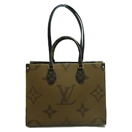 Louis Vuitton-Monogram Reverse Monogram OnTheGo MM-Brown