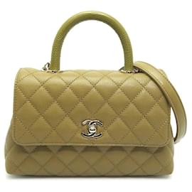 Chanel-Petit sac à main Coco Cavair-Vert