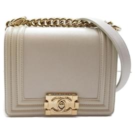 Chanel-Mini boy bag-White