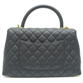 Chanel-Petit sac à main Coco Caviar-Noir