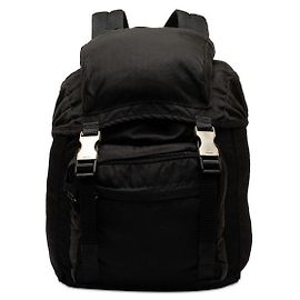 Prada Tessuto Montagna lined Buckle Backpack Black