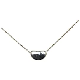 Tiffany & Co-Silver Beans Necklace-Silvery