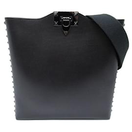 Valentino-Rockstud Alcove Crossbody Bag-Black