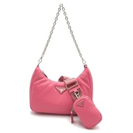 Prada-Re-edition 2005 Tessuto Shoulder Bag-Pink