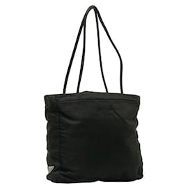 Prada-Tessuto-Tasche mit Reißverschluss-Schwarz