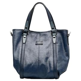 Tod's-Leather Mini Handbag-Blue