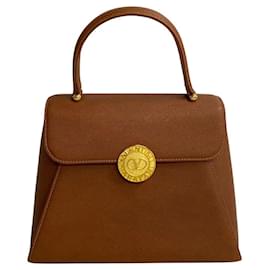Valentino-Leather Handbag-Brown