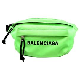 Balenciaga-Logo Belt Bag-Green