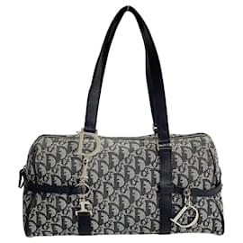 Dior-Oblique Boston Charm Bag-Blue