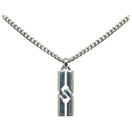 Gucci-Silver Knot Infinity Necklace-Silvery