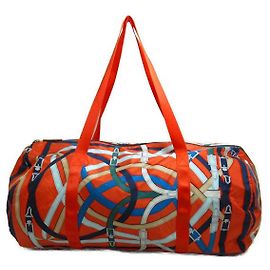 Hermès Bolsa de viaje Cavalcadour Airsilk 44 Bolsa de Boston Naranja