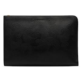Tiffany & Co-Bolso de embrague de cuero-Negro