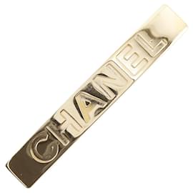 Chanel-Logo Valleta Haarspange-Golden