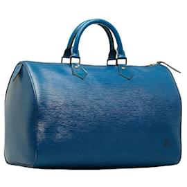 Louis Vuitton-Epi Speedy 35-Blue