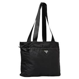 Prada-Tessuto Tote Bag-Black