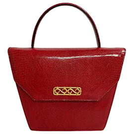 Céline-Lederhandtasche-Rot