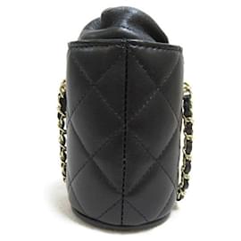 Chanel-CC Mini Matelasse  Bucket Bag-Black