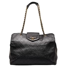 Chanel-Quilted CC Supermodel Tote-Black