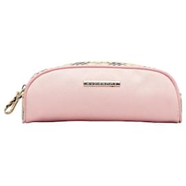 Burberry-Canvas Cosmetic Pouch-Pink