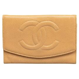 Chanel-Zeitlose CC-Kaviar-Geldbörse-Braun