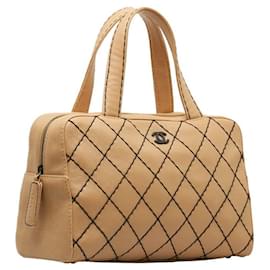 Chanel-Wild Stitch Handbag-Brown