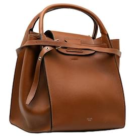 Céline-Leather Big Bag-Brown