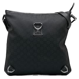 Gucci-GG Canvas Abbey Crossbody Bag-Black