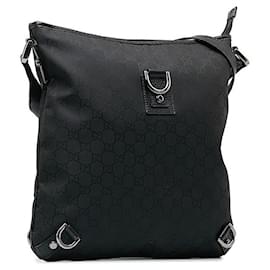 Gucci-GG Canvas Abbey Crossbody Bag-Black