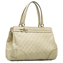 Gucci-GG Signature Mayfair Handbag-White