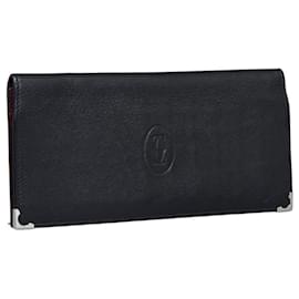 Cartier-Leather Bifold Long Wallet-Black