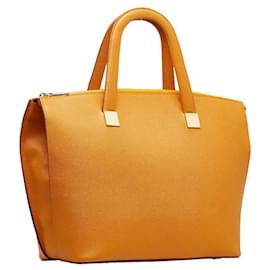 Céline-Leather Handbag-Orange