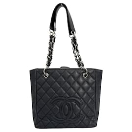 Chanel-CC Caviar Grand Einkaufstasche-Schwarz