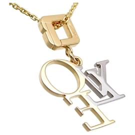 Louis Vuitton-18K Love Pendant Necklace-Golden