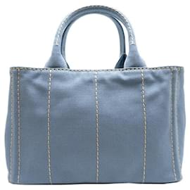 Prada-Handtasche mit Canapa-Logo-Blau