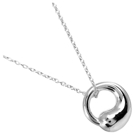 Tiffany & Co-Ewiger Kreis Anhänger Halskette-Silber