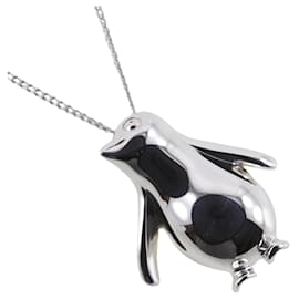 Tiffany & Co-Halskette mit Pinguin-Anhänger-Silber