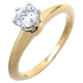 Tiffany & Co-18K Diamond Engagement Ring-Golden