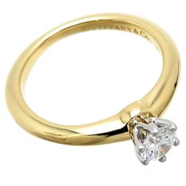 Tiffany & Co-18Anello di fidanzamento con diamante K-D'oro