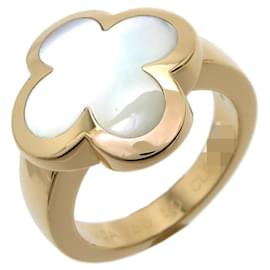 Van Cleef & Arpels-18K Mother of Pearl Pure Alhambra Ring-White