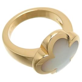 Van Cleef & Arpels-18K Mother of Pearl Pure Alhambra Ring-White