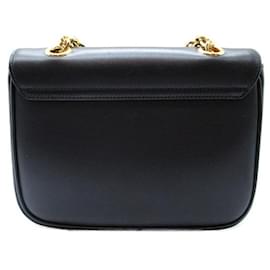 Céline-Small Leather C Bag-Black
