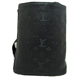 Louis Vuitton-Schultertasche mit Monogramm-Schatten in Kreidefarbe-Schwarz