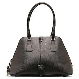 Prada-Leather Handbag-Black