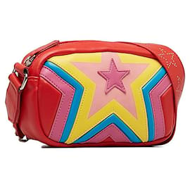 Stella Mc Cartney-Gesteppte Star-Umhängetasche für Kinder-Rot
