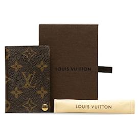 Louis Vuitton-Pressão de crédito do monograma Porte-Cartes-Marrom