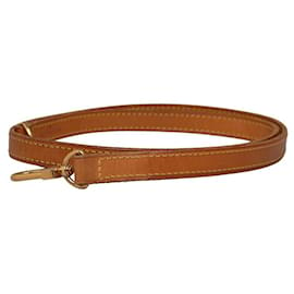 Louis Vuitton-leather shoulder strap-Brown