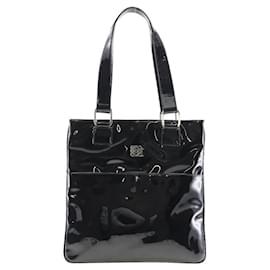 Loewe-Patent Leather Shoulder Bag-Black