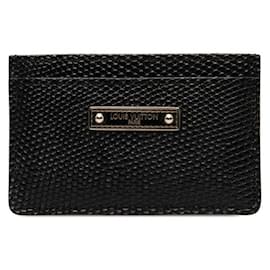 Louis Vuitton-Leather Card Case-Black