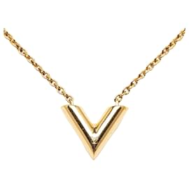 Louis Vuitton-Collar Esencial V-Dorado
