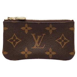 Louis Vuitton-Astuccio portachiavi con monogramma-Marrone